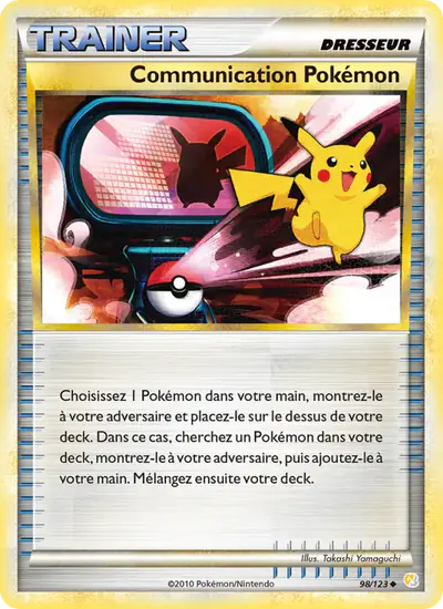 Image de la carte Pokemon Communication Pokémon 98/123