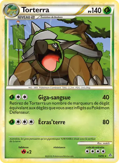 Image de la carte Pokemon Torterra 10/95
