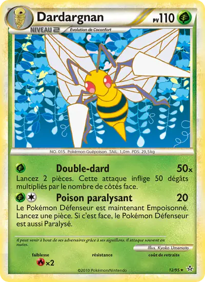 Image de la carte Pokemon Dardargnan 12/95