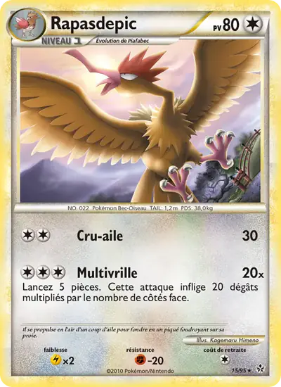 Image de la carte Pokemon Rapasdepic 15/95
