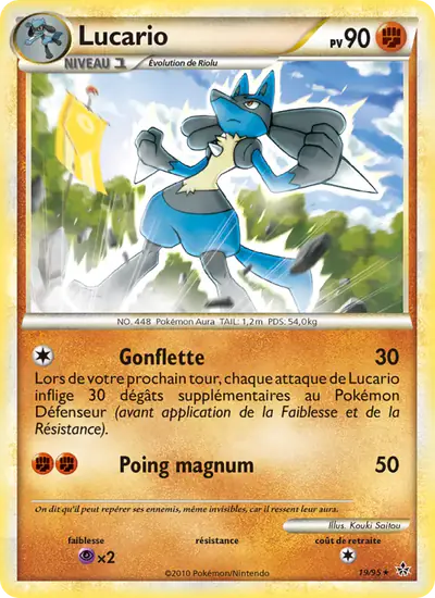 Image de la carte Pokemon Lucario 19/95