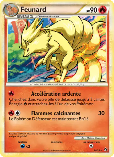 Image de la carte Pokemon Feunard 20/95