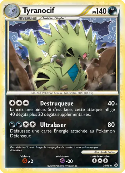 Image de la carte Pokemon Tyranocif 26/95