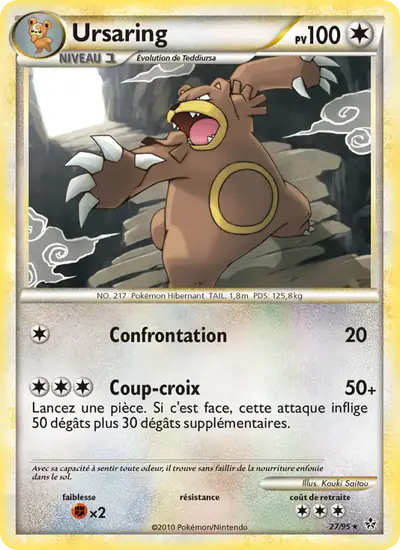 Image de la carte Pokemon Ursaring 27/95