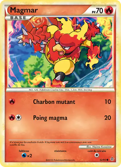 Image de la carte Pokemon Magmar 52/95