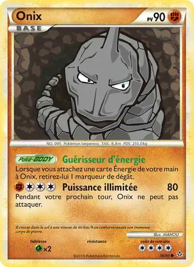 Image de la carte Pokemon Onix 56/95