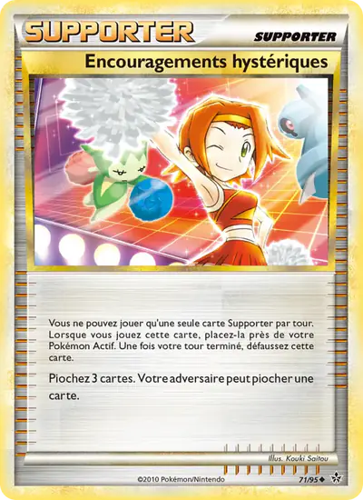 Image de la carte Pokemon Encouragements hystériques 71/95