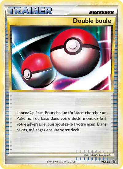 Image de la carte Pokemon Double boule 72/95