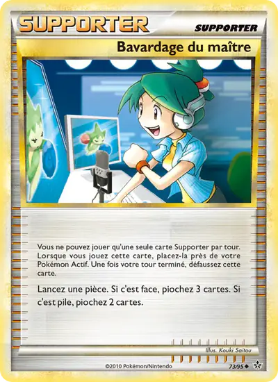 Image de la carte Pokemon Bavardage du maître 73/95