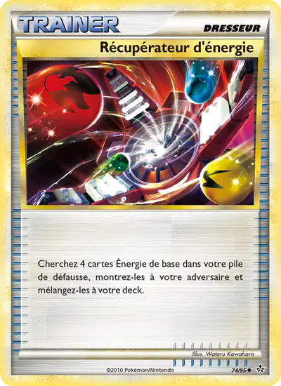 Image de la carte Pokemon Récupérateur d'énergie 74/95
