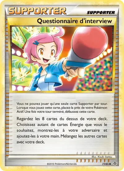 Image de la carte Pokemon Questionnaire d'interview 77/95