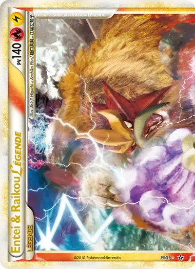 Image de la carte Pokemon Entei & Raikou LÉGENDE 90/95