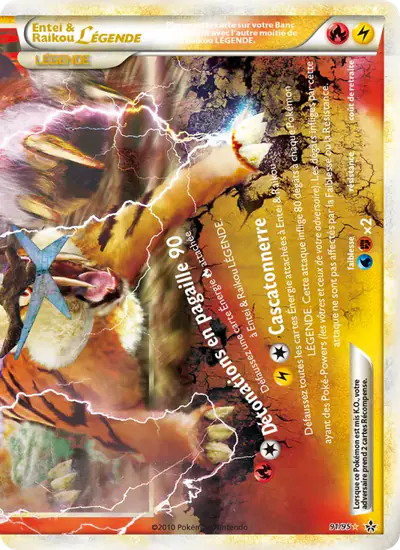 Image de la carte Pokemon Entei & Raikou LÉGENDE 91/95