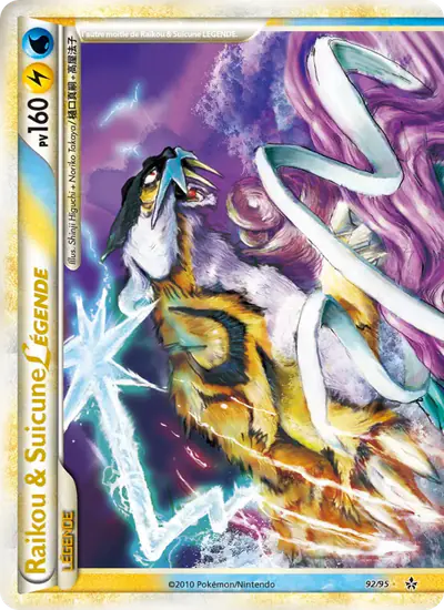 Image de la carte Pokemon Raikou & Suicune LÉGENDE 92/95