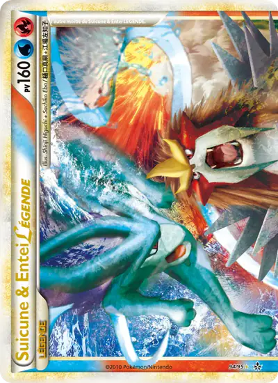 Image de la carte Pokemon Suicune & Entei LÉGENDE 94/95