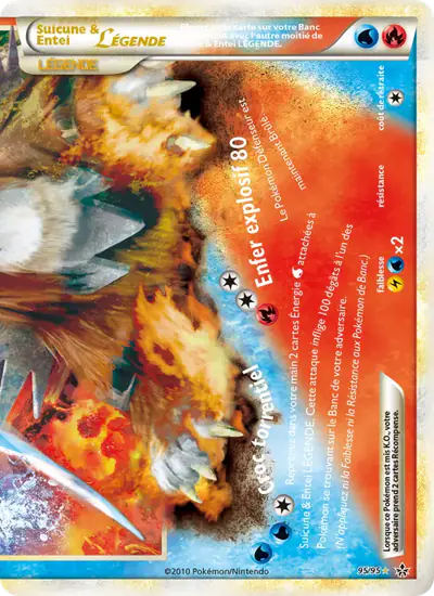 Image de la carte Pokemon Suicune & Entei LÉGENDE 95/95