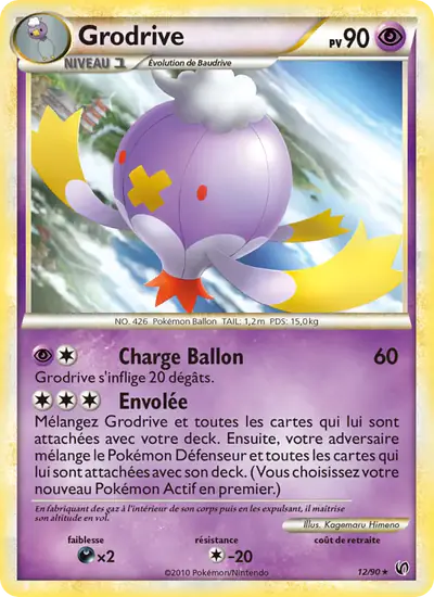 Image de la carte Pokemon Grodrive 12/90