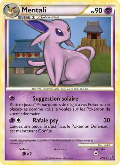 Image de la carte Pokemon Mentali 2/90