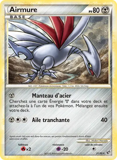 Image de la carte Pokemon Airmure 21/90