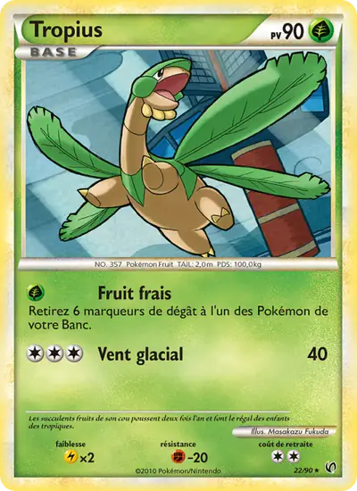 Image de la carte Pokemon Tropius 22/90