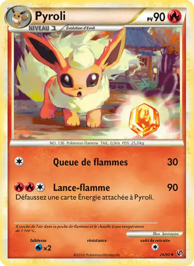Image de la carte Pokemon Pyroli 26/90