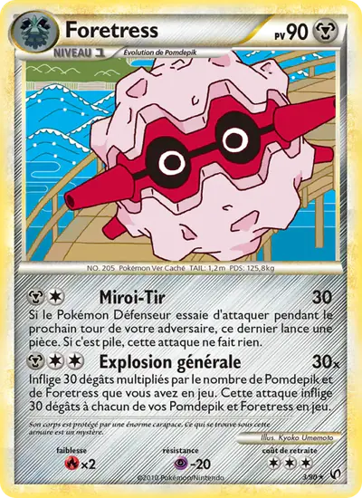 Image de la carte Pokemon Foretress 3/90