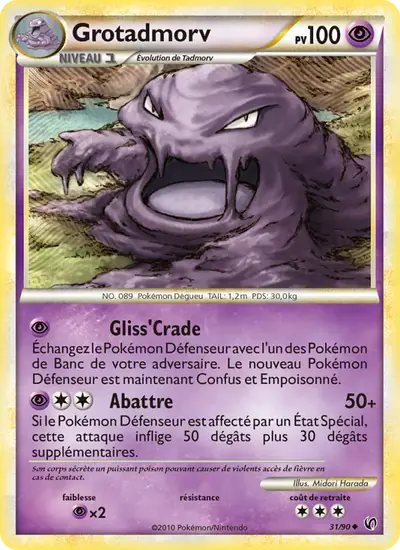 Image de la carte Pokemon Grotadmorv 31/90