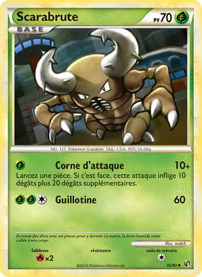 Image de la carte Pokemon Scarabrute 32/90