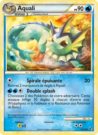 Image de la carte Pokemon Aquali 41/90