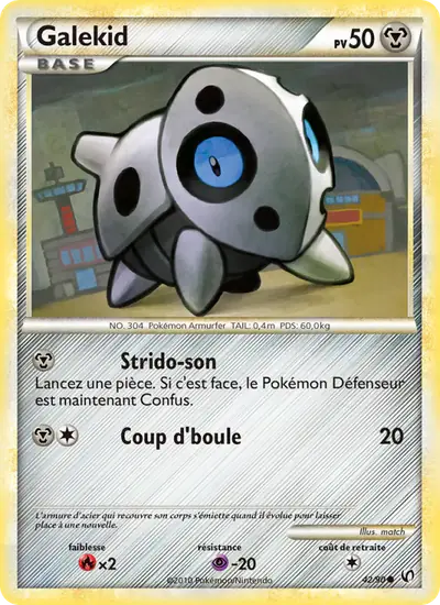 Image de la carte Pokemon Galekid 42/90