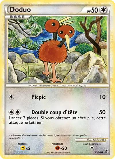 Image de la carte Pokemon Doduo 45/90