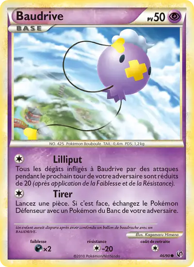 Image de la carte Pokemon Baudrive 46/90