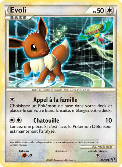 Image de la carte Pokemon Évoli 48/90