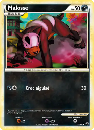 Image de la carte Pokemon Malosse 53/90