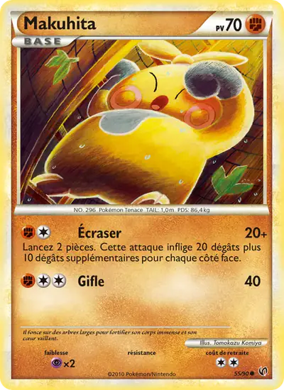 Image de la carte Pokemon Makuhita 55/90