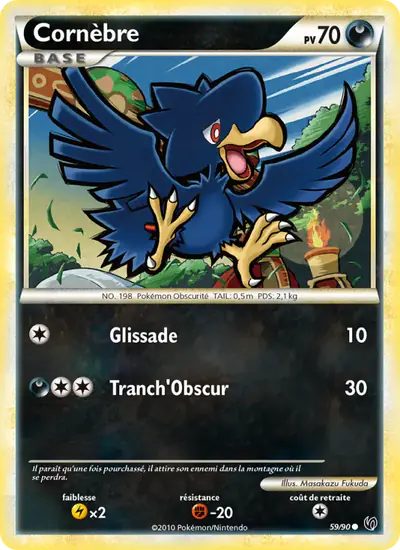 Image de la carte Pokemon Cornebre 59/90