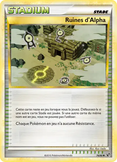 Image de la carte Pokemon Ruines d'Alph 76/90