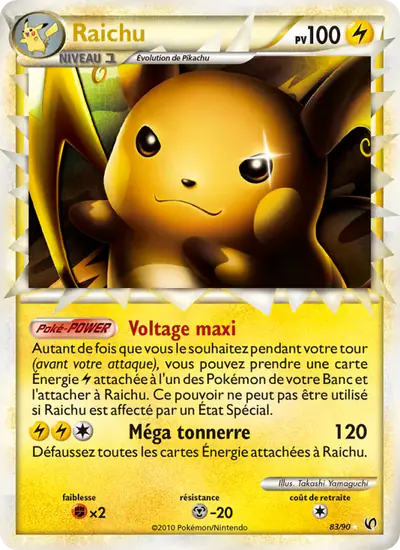 Image de la carte Pokemon Raichu 83/90