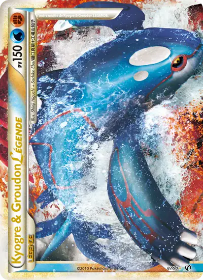 Image de la carte Pokemon Kyogre & Groudon LÉGENDE 87/90