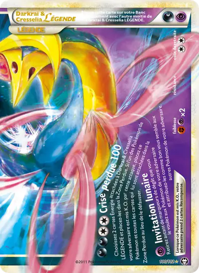 Image de la carte Pokemon Darkrai & Cresselia LÉGENDE 100/102