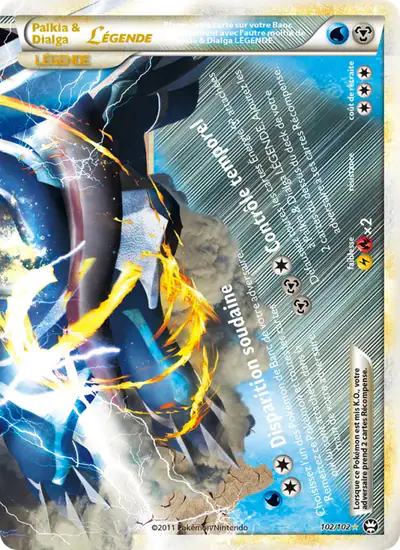 Image de la carte Pokemon Palkia & Dialga LÉGENDE 102/102
