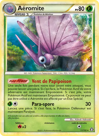 Image de la carte Pokemon Aéromite 11/102