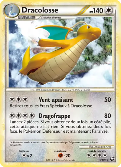 Image de la carte Pokemon Dracolosse 18/102