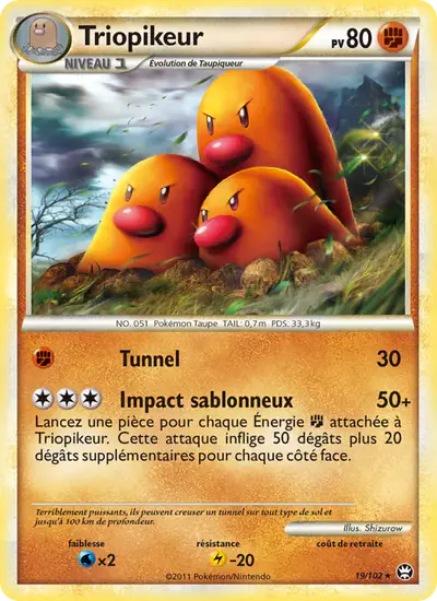 Image de la carte Pokemon Triopikeur 19/102