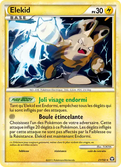Image de la carte Pokemon Elekid 21/102