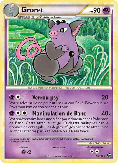 Image de la carte Pokemon Groret 23/102