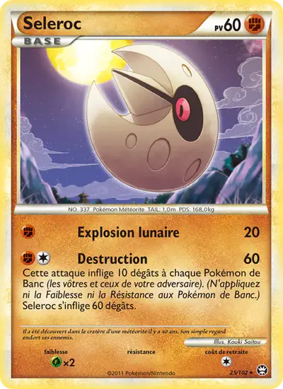 Image de la carte Pokemon Seleroc 25/102