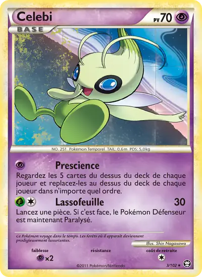 Image de la carte Pokemon Celebi 3/102