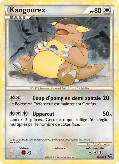 Image de la carte Pokemon Kangourex 36/102