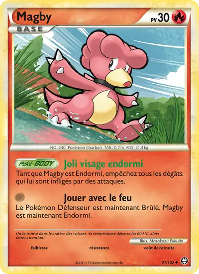 Image de la carte Pokemon Magby 41/102